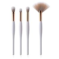 4 Pcs Professional Makeup Brushes Powder Blush Foundation Eyeshadow Beginner Make Up Tool Fan Brushes Cosmetic Set
