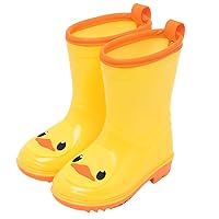Kids Rain Boots Yellow Duck Lightweight Children Rain Boots Waterproof Girls Rain Boots