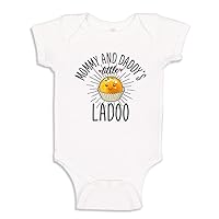Little Ladoo Baby Bodysuit One Piece or Toddler T-Shirt Desi Mommy And Daddy Gift for Indian or Pakistani Baby