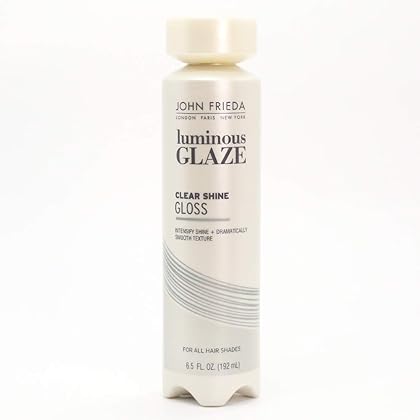 John Frieda Luminous Glaze Clear Shine Gloss, Anti-Fade, Color Enriching Gloss, Safe for Color Treated Hair, 6.5 Ounces