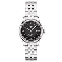 Tissot Womens Le Locle 316L Stainless Steel case Swiss Automatic Watch, Grey, Stainless Steel, 14 (T0062071105800)