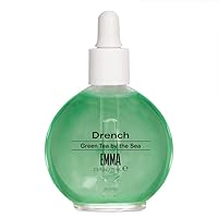 Drench Green Tea by the Sea, Cuticle Oil, 12+ Free Treatment Vegan & Cruelty-Free, Deep Penetrating Oil Nourishes, Protects, Hydrates & Revitalizes Nails & Cuticles With Natural Ingredient