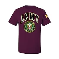 U.S. Army Official Seal Armed Forces American Sleeve Flag Men's T-Shirt