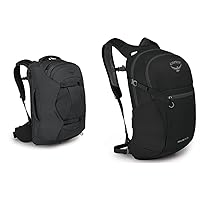 Osprey Farpoint 40 Travel Backpack, Multi, O/S & Daylite Plus Daypack, Black, One Size