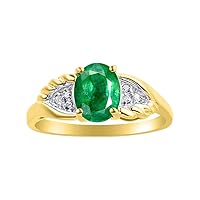 Rylos Rings For Women's 14K Gold - Gemstone & Diamond Birthstone Rings Color Stone Gemstone Jewelry For Women