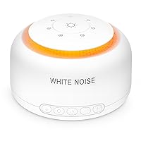 Sound Machine White Noise Machine with 30 Soothing Sounds 3 Timer Memory Function and Warm Night Light Portable Noise Machine for Adults/Kids/Baby Sleeping，Relaxation