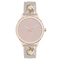 Nine West Women's Floral Patterned Strap Watch