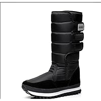 LICE--EN Men's and Women's Snow Boots, Women's Warm, Comfortable, Fashionable and Comfortable Snow Boots (Color : K, Size : 37EU)