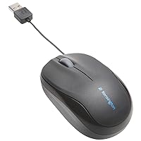 Pro Fit Retractable Mobile Mouse for Mac or PC (Black), 2.25w x 4d x 1.5h