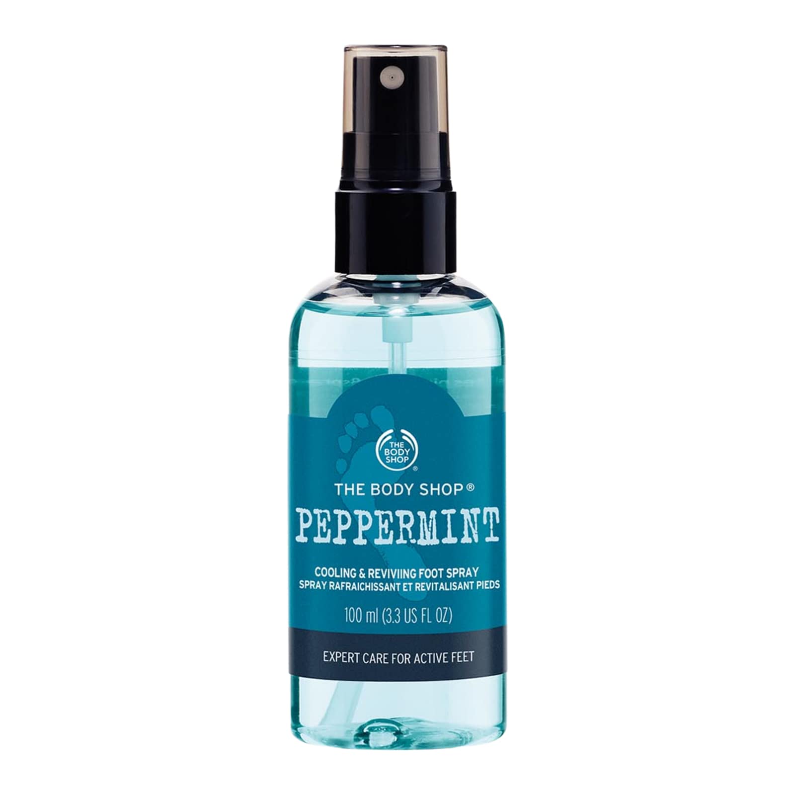 The Body Shop Peppermint Cooling & Reviving Foot Spray – For Tired, Achy Feet – Vegan – 3.3 oz