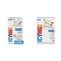 Icy Hot Kids Pain Relief Roll-On Liquid with Menthol 4% and Patches with Menthol 5% for Kids, Developed with Pediatricians
