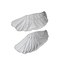 MAGID SC91XL EconoWear Lite N Kool Polypropylene Disposable Elastic Shoe Covers, XL, White (50 Pairs)