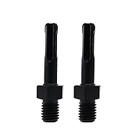 SHDIATOOL Adapter M14 Male Thread to SDS Plus Connection Converter of Drill Core Pieces Mounted on Hammer Drill or Drill Pack of 2
