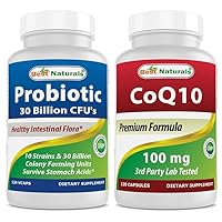 Probiotic 10 Strains & 30 Billion CFU & COQ10 100 mg
