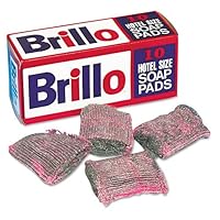 Brillo : Steel Wool Soap Pad, 10/Box -:- Sold as 2 Packs of - 10 - / - Total of 20 Each