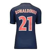 Ronaldinho Signed PSG Shirt: Home, 2022-23 Autograph Jersey - Sports Memorabilia