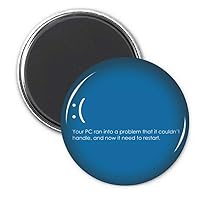 Programmer PC In Problem Refrigerator Magnet Sticker Decoration Badge Gift