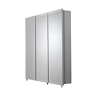 Croydex Heacham 30-Inch x 30-Inch Triple Door Tri-View Cabinet with Hang 'N' Lock Fitting System