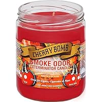 Smoke Odor Exterminator 13oz Jar Candle, Cherry Bomb