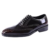 Men's Oxfords Formal Dress Shoes Genuine Leather Wingtips Brogues Derby Business Casual Fashion Walking Shoes for Men