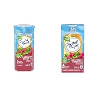 Crystal Light Sugar-Free Raspberry Green Tea Naturally Flavored Powdered Drink Mix (60 Count Pitcher Packets) + (120 Count On-The-Go Packets)
