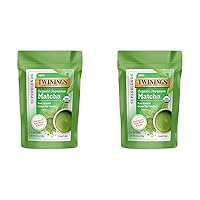 Twinings Organic Japanese Matcha, Pure Ground Green Tea Powder Culinary Grade, 3.53 Ounce/100g Bag (Pack of 2)