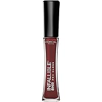 L’Oreal Paris Makeup Infallible 8 Hour Hydrating Lip Gloss, Raisin, 0.21 Fl Oz