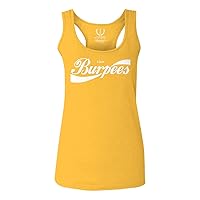 Funny Workout Graphic I Love Burpees Gym Lift Women's Tank Top Racerback