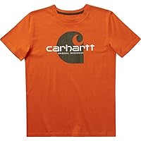Carhartt Boys' Short-Sleeve Woodgrain C T-Shirt