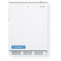 Accoculd VT65ML Freestanding Medical All-Freezer Capable of -25C Operation with Front-Mounted Lock, Manual Defrost, One Piece Interior Liner, Reversible Door and White Exterior