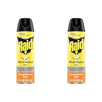 Raid Multi Insect Killer, Orange Breeze Scent Bug Killer for Indoor and Outdoor Use, Kills Bugs on Contact, 15 Oz (Pack of 2)