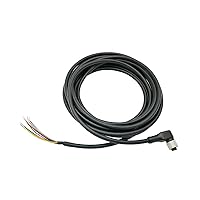 Power IO Cable M12 A-Coded 12 Pin Female Right Angle to Flying Lead for Cognex Data Man 260 280 300 360 380 370 470 580 in Sight 7000 2800 9000 3800 Sensor Reader 8m