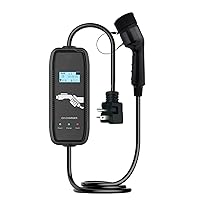 Electric Vehicle Charger Adapter Portable Wall Chargers Mobile Connectors Accessories,longitud Del Cable5M with Screen,Easy Setup Small and Compact