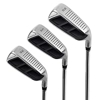 Golf Chipper Wedge 35,45,55 Degree,Black,Bundle of 3