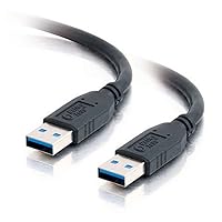 C2G Legrand USB Short Extension Cable, USB A to A Cable, Black Plug and Play Cable, 1 Meter (3.3 Feet) USB Extension Cable, 1 Count, C2G 54170