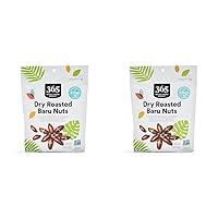 Whole Foods Market, Dry Roasted Baru Nuts, 6 Ounce (Pack of 2)