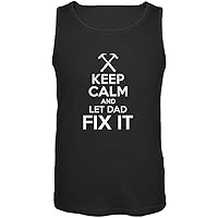 Old Glory Fathers Day Keep Calm Let Dad Fix It Mens Tank Top