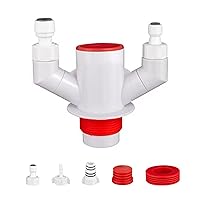 Versatile Sink Pipe Adapter Innovative Backflow Prevention Solution Separate Grease & Food Waste Simple Installation Drain Adapter