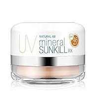 Natural 100 Mineral Sunkill RX 12g Mineral Sun Protection Powder with SPF 46 Face Makeup Fix Matte Setting Powder