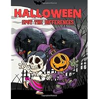 Halloween Spot The Difference: Halloween Adult Activity Spot The Differences Books For Women And Men