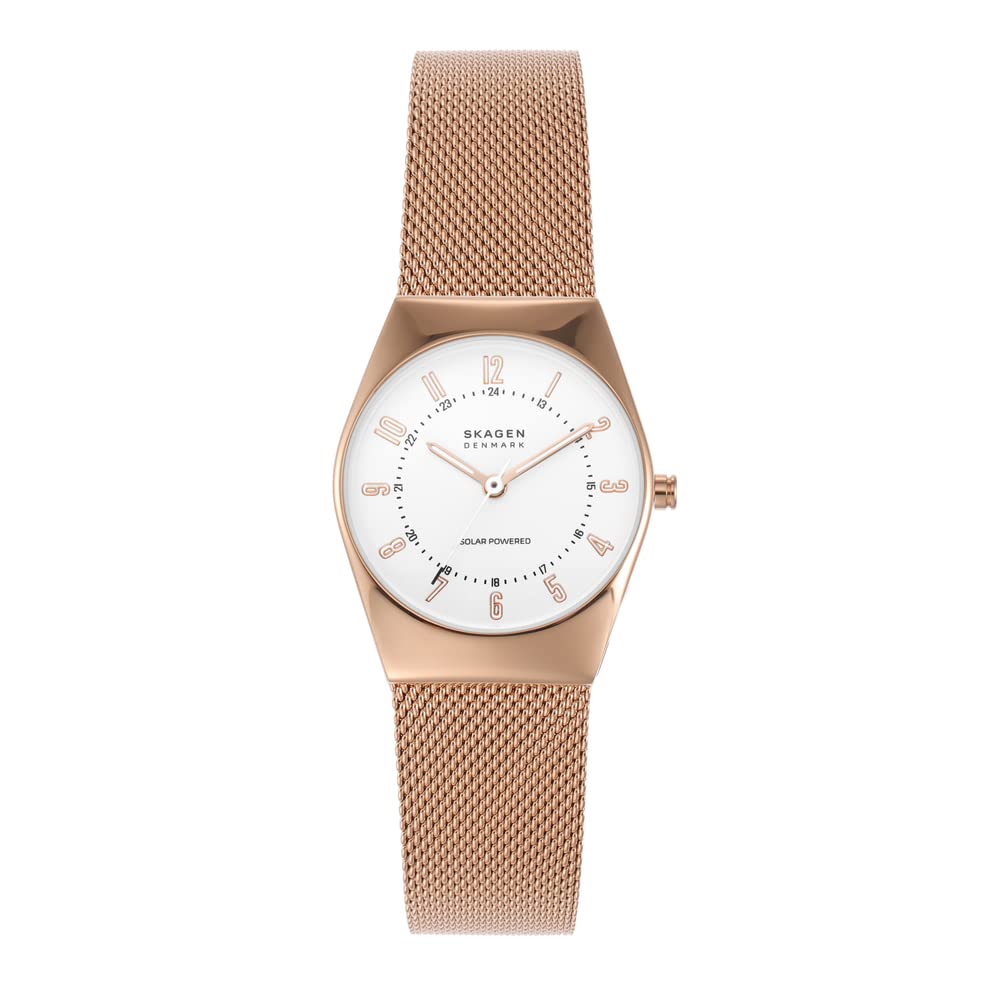 Skagen Women's Grenen Lille Three-Hand Date Watch with Mesh or Leather Band
