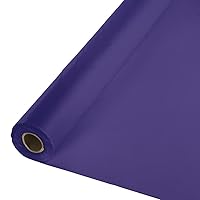 Pack of 6 Purple Disposable Plastic Banquet Party Table Cloth Rolls 100'