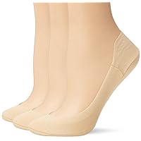 HUE Women's Hidden Cotton Perfect Edge Liner Sock with Gel Tab