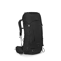 Osprey Kestrel 38L Men's Backpacking Backpack, Black, Small/Medium