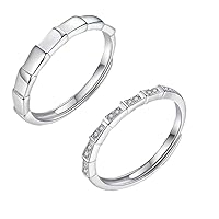 Korean Drama My Demon Lover Rings Kim You Jung Song Kang Cosplay Unisex Adjustable Opening Couple Ring Set Jewelry Accessories Gifts