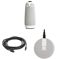 Meeting Owl 3 (Next Gen) 360-Degree, 1080p HD Smart Video Conference Camera & USB C Extension Cable (Meeting Owl 3) & Expansion Mic for Meeting Owl 3 (2.5 Meters)