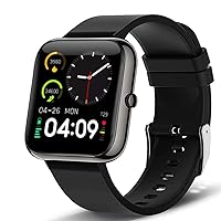MoreJoy Smart Watch, Activity Fitness Tracker with Blood Pressure and Heart Rate Monitor, Sleep Monitor, IP68 Waterproof, 1.7 Inch Touchscreen Smartwatch for Men and Women