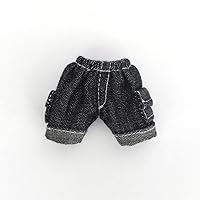 BJD Doll Clothes Pants for 1/12 BJD, OB11, GSC Doll Accessories (Black)