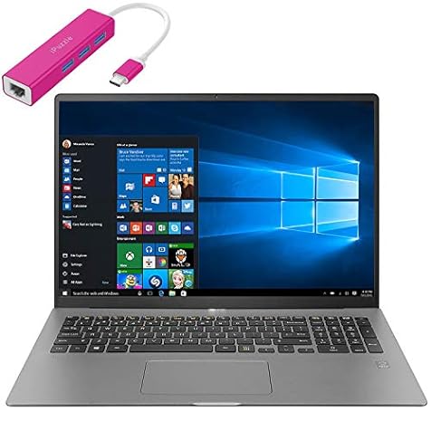 LG Gram 17" WQXGA (2560 x 1600) Ultra-Lightweight Laptop Computer, 10th Gen Intel Quard-Core i7 1065G7, 24GB DDR4 RAM, 1TB PCIe SSD, Thunderbolt 3, Windows 10, Remote Work