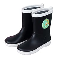 Black Dinosaur Cartoon Character Rain Shoes Children's Rain Shoes Boys And Girls Water Shoes Baby Rain Slippers Size 3